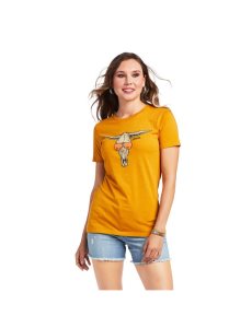 Ariat Sunglass Skull T-Shirt Buckhorn Heather | HEQINK-412