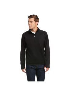 Ariat TEK Team 1/2 Zip Sweatshirt Black/Black | HWKUIT-241