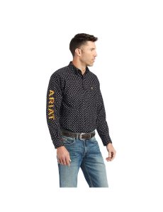 Ariat Team Conor Classic Fit Shirt Black | SGZXHB-618