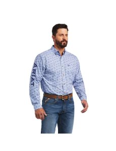 Ariat Team Farran Classic Fit Shirt Quiet Harbor | LQUTXB-568