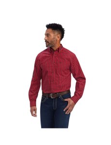 Ariat Team Mariano Fitted Shirt Tango Red | FMAIEH-862