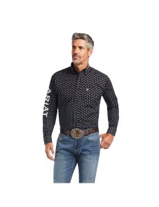 Ariat Team Raine Classic Fit Shirt Black | MQZNIR-473