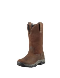 Ariat Terrain Pull On Waterproof Boot Distressed Brown | DIMOKP-905