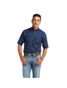 Ariat Tremaine Classic Fit Shirt Skyfall | QTNWGA-785