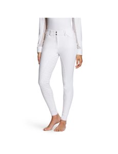 Ariat Tri Factor Grip Full Seat Breech White | DINWKL-321