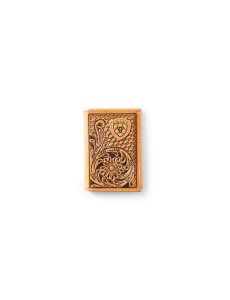 Ariat Trifold Wallet Tan Floral Logo Embroidery Tan | IXOJHF-089