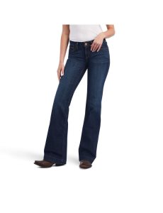 Ariat Trouser Mid Rise Lexie Wide Leg Jean Rascal | HVCZGO-143