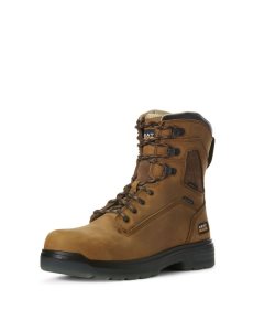 Ariat Turbo 8' Waterproof Carbon Toe Work Boot Aged Bark | ZAWRDL-531