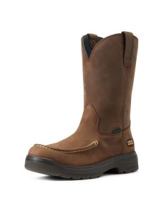 Ariat Turbo Moc Toe Waterproof Work Boot Mocha | MBCFRY-957