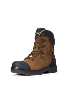 Ariat Turbo Outlaw 8' CSA Waterproof Carbon Toe Work Boot Barley Brown | AYZHUK-968