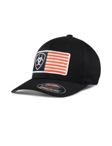 Ariat Usa flag patch shield cap Black | PTZIUQ-417