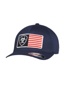 Ariat Usa flag patch shield cap Navy | CZAQHK-836