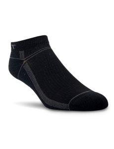 Ariat VentTEK Lightweight Low Cut Boot Sock 3 Pair Pack Black | ALRHGT-793