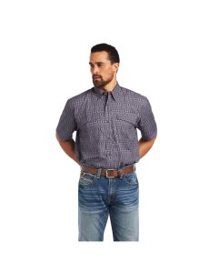 Ariat VentTEK Outbound Classic Fit Shirt Smoke Pearl Print | AYWSBI-450