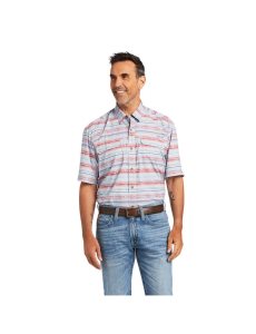 Ariat VentTEK Outbound Classic Fit Shirt Blue Fog Serape | DTFNQL-149