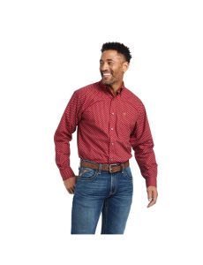 Ariat Wilcott Classic Fit Shirt Rio Red | PTXKGI-059