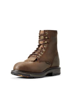 Ariat WorkHog 8' Waterproof Composite Toe Work Boot Oily Distressed Brown | WZPBJY-198