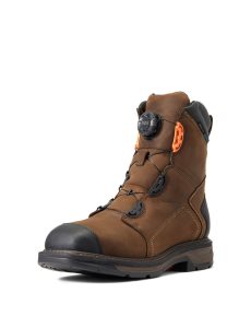 Ariat WorkHog XT 8' BOA Waterproof Carbon Toe Work Boot Chocolate Brown | RYJLIF-790