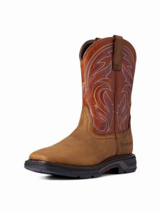 Ariat WorkHog XT Cottonwood Work Boot Dark Earth | TQJMXL-524