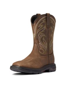 Ariat WorkHog XT Cottonwood Work Boot Distressed Brown | KFNWRQ-670