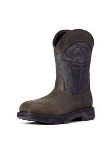 Ariat WorkHog XT Incognito Carbon Toe Work Boot Iron Coffee | OWVJXY-341