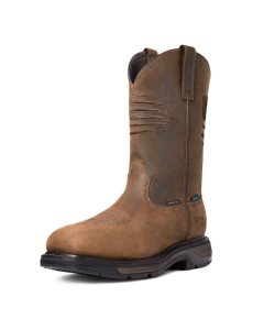 Ariat WorkHog XT Patriot Waterproof Carbon Toe Work Boot Distressed Brown | VNITPJ-732