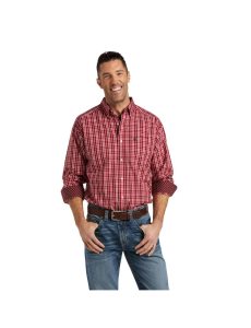 Ariat Wrinkle Free Ace Classic Fit Shirt Holly Berry | EVOZLY-720