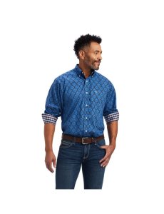 Ariat Wrinkle Free Dax Classic Fit Shirt Limoges | LVGODR-810