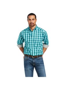 Ariat Wrinkle Free Hank Classic Fit Shirt Bachelor Button | TZJSFK-517