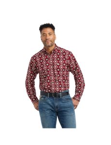 Ariat Wylie Classic Fit Shirt Rio Red | RBIQZN-725