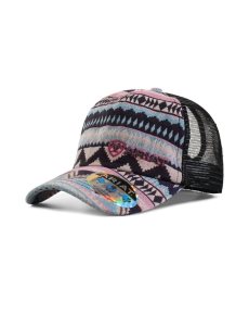 Ariat Zigzag stripe print cap Pink | FGNQUK-531