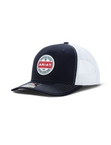 Ariat premium goods round patch cap Navy | AZMEJO-634