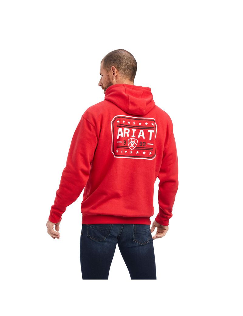 Ariat 93 Liberty Sweatshirt Tango Red | LMHRBA-593