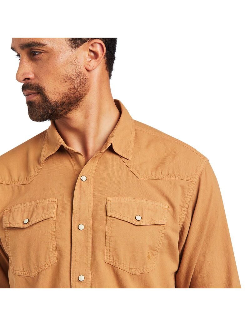 Ariat Ace Retro Fit Shirt Chipmunk | JVUCFY-548