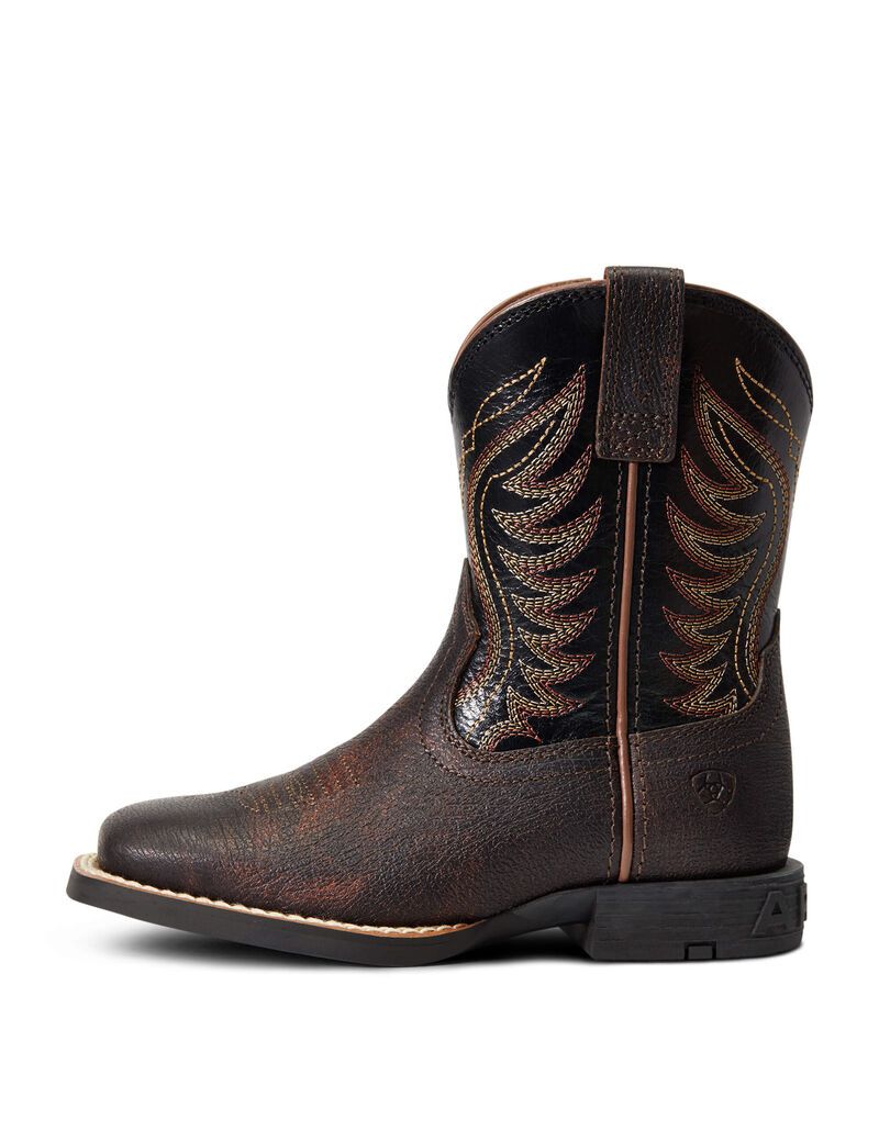 Ariat Amos Western Boot Hand Stained Red - Brown | ZXOWMG-167