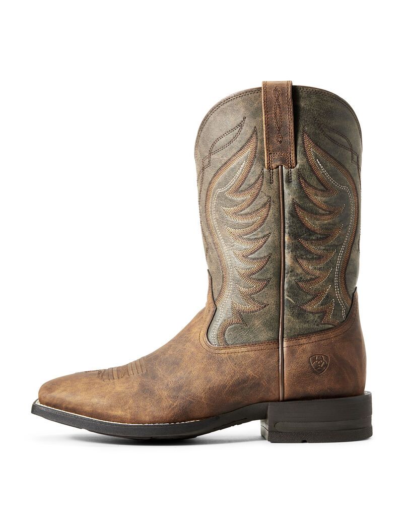 Ariat Amos Western Boot Sorrel Crunch | LUQVWG-537