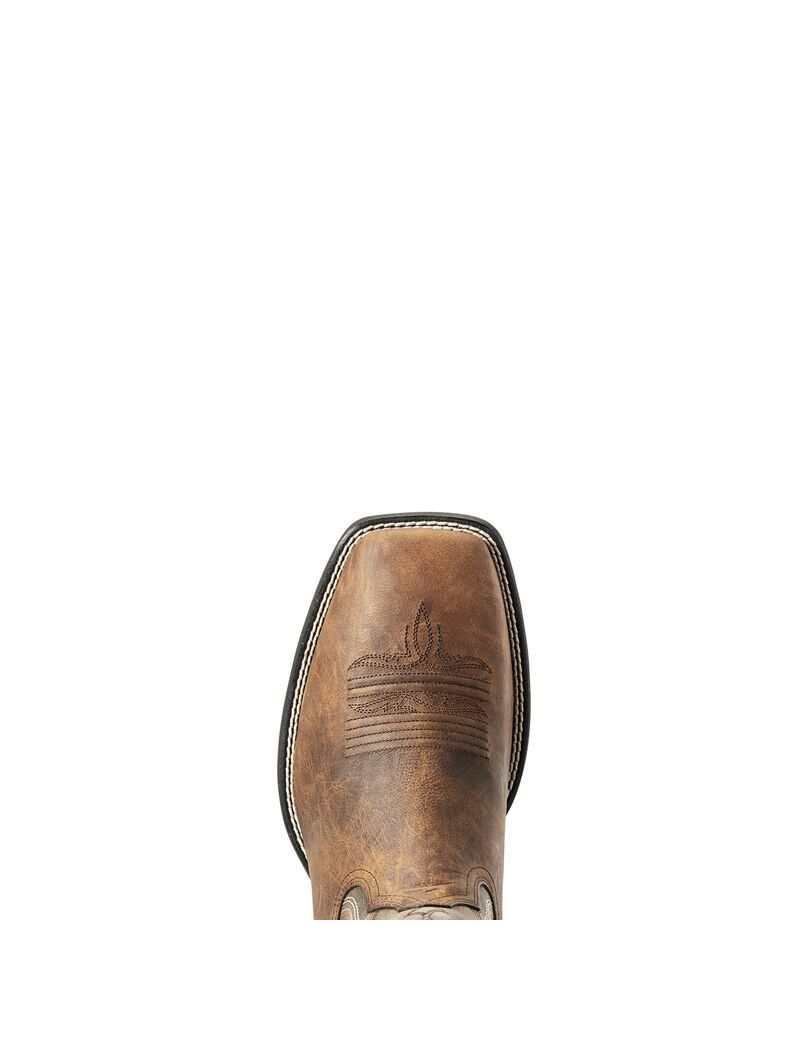 Ariat Amos Western Boot Sorrel Crunch | LUQVWG-537