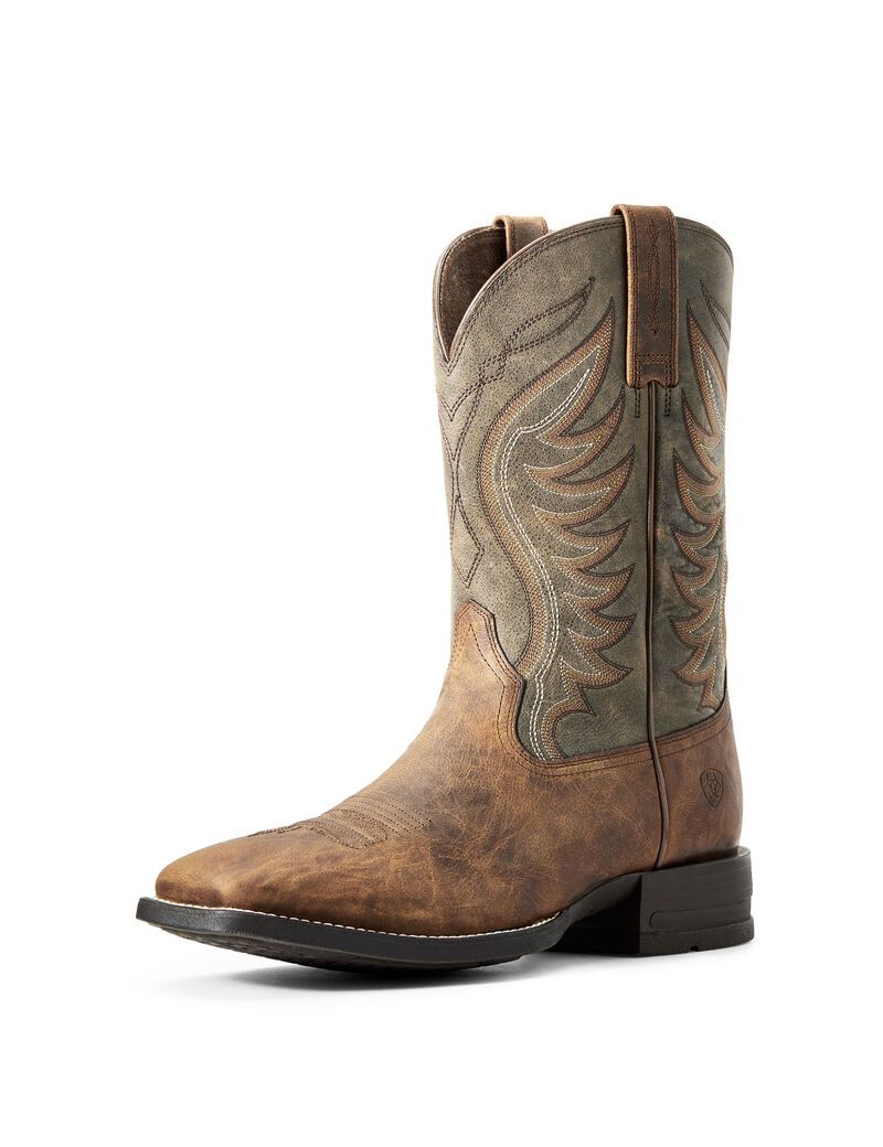 Ariat Amos Western Boot Sorrel Crunch | LUQVWG-537