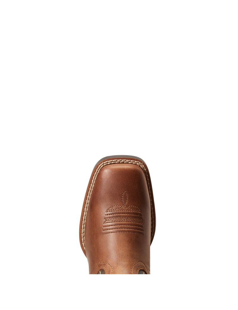 Ariat Amos Western Boot Sorrel Crunch | XDKASM-509