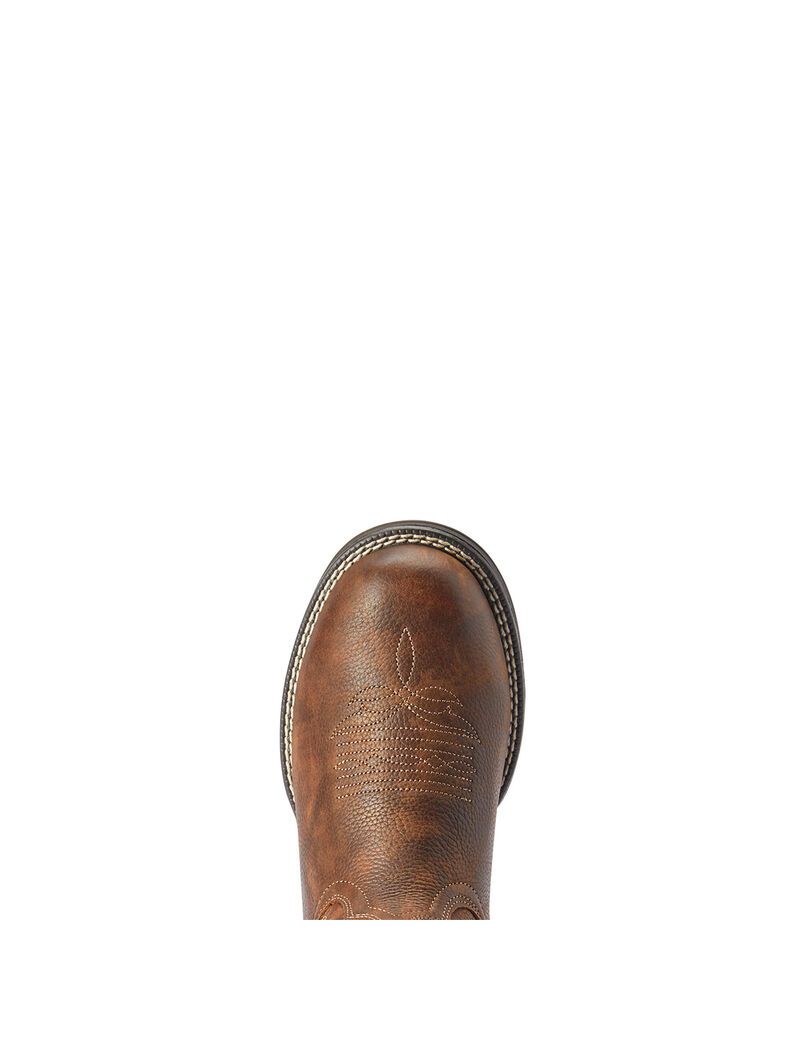 Ariat Anthem Round Toe Shortie Western Boot Copper Kettle | LPYCSJ-678