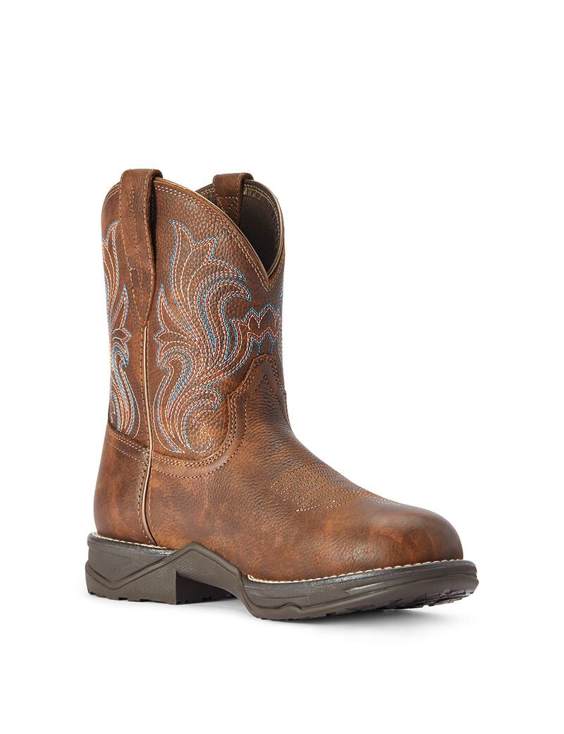 Ariat Anthem Round Toe Shortie Western Boot Copper Kettle | LPYCSJ-678