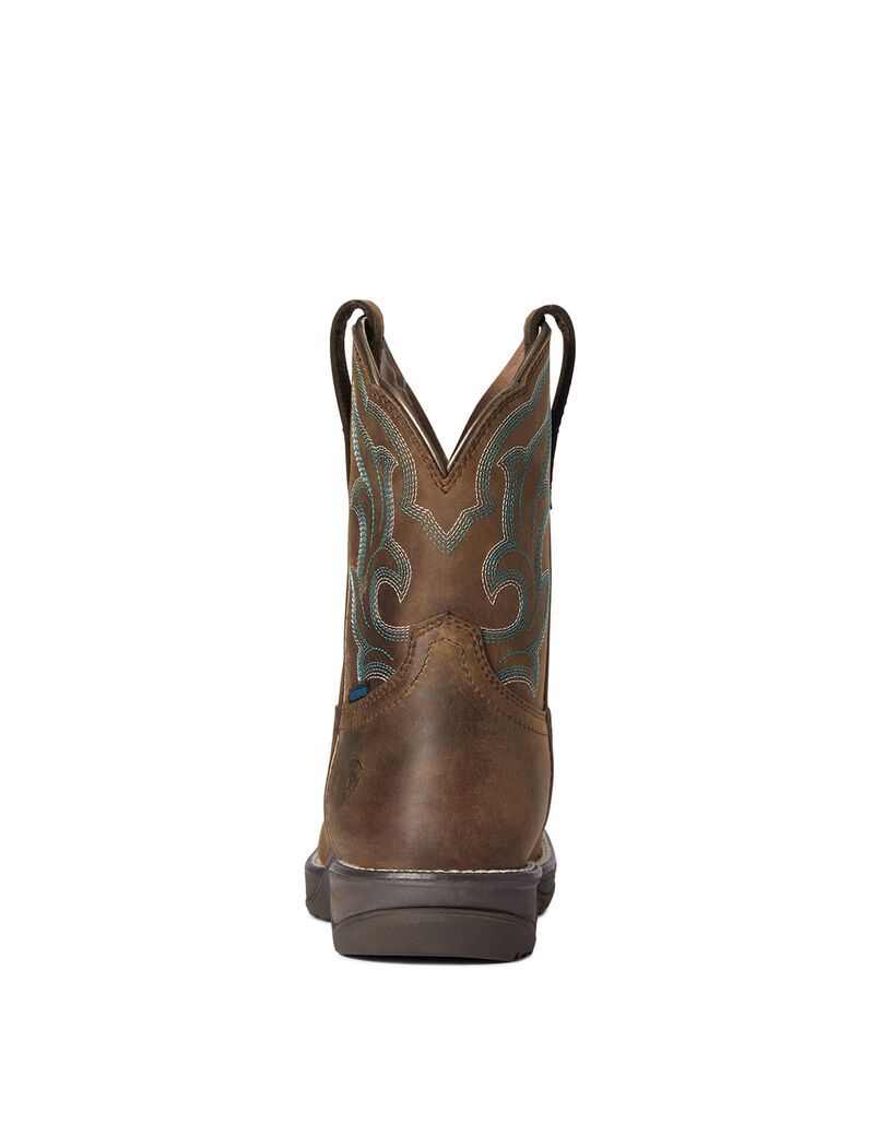 Ariat Anthem Shortie II Waterproof Western Boot Brown | OPIHFX-835