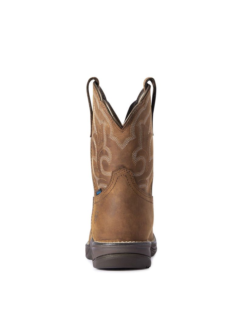 Ariat Anthem Shortie II Waterproof Western Boot Distressed Brown | RWDITE-743