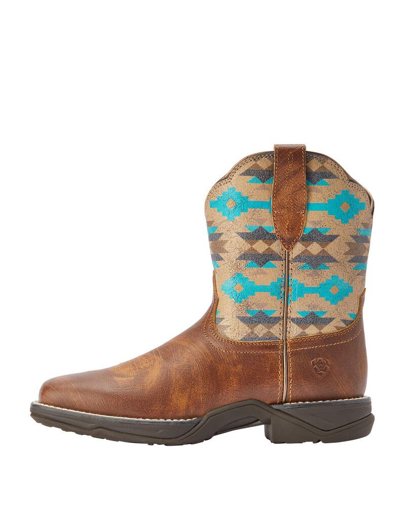 Ariat Anthem Shortie Savanna Western Boot Dry Taupe | HZBSWL-643