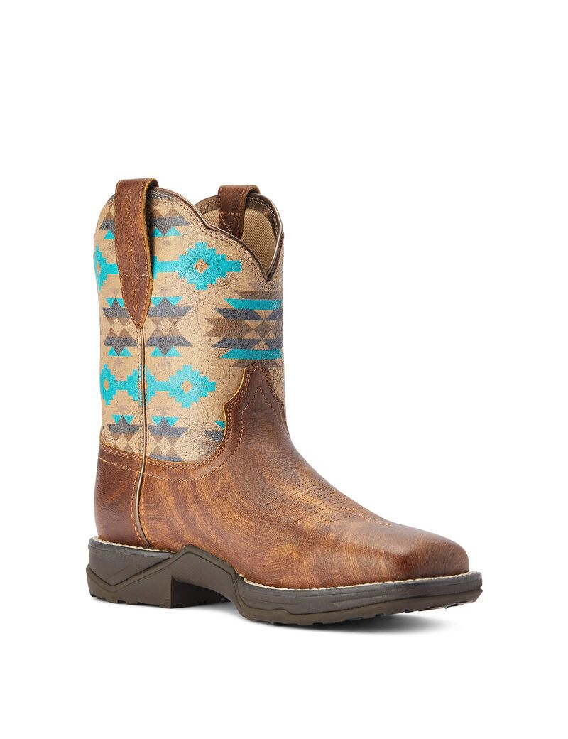 Ariat Anthem Shortie Savanna Western Boot Dry Taupe | HZBSWL-643