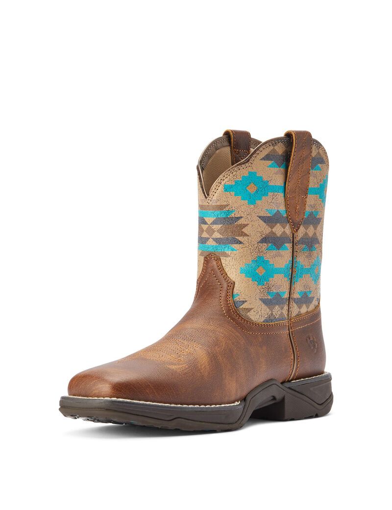 Ariat Anthem Shortie Savanna Western Boot Dry Taupe | HZBSWL-643