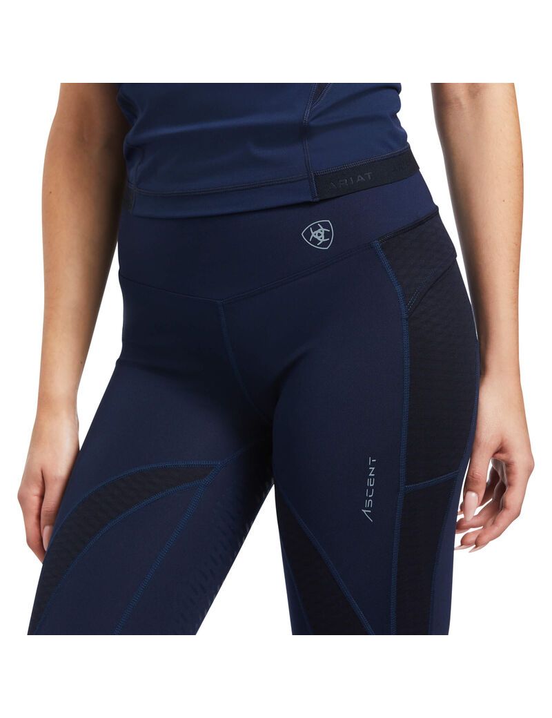 Ariat Ascent Half Grip Tight Navy | RXPUVM-952