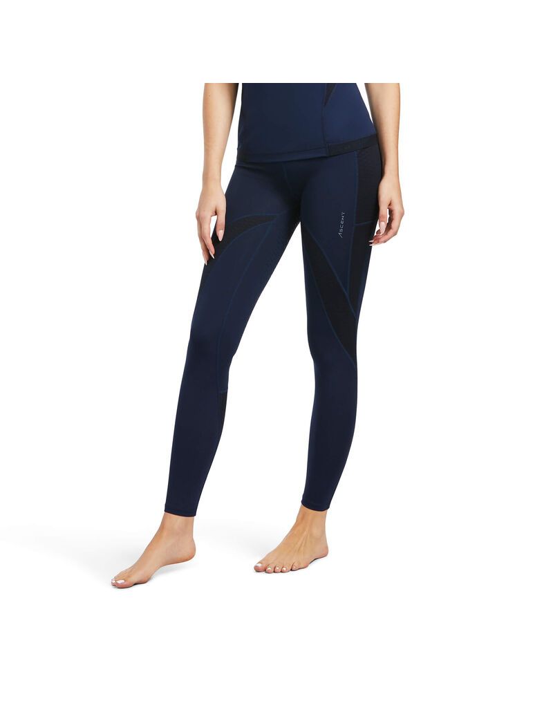 Ariat Ascent Half Grip Tight Navy | RXPUVM-952