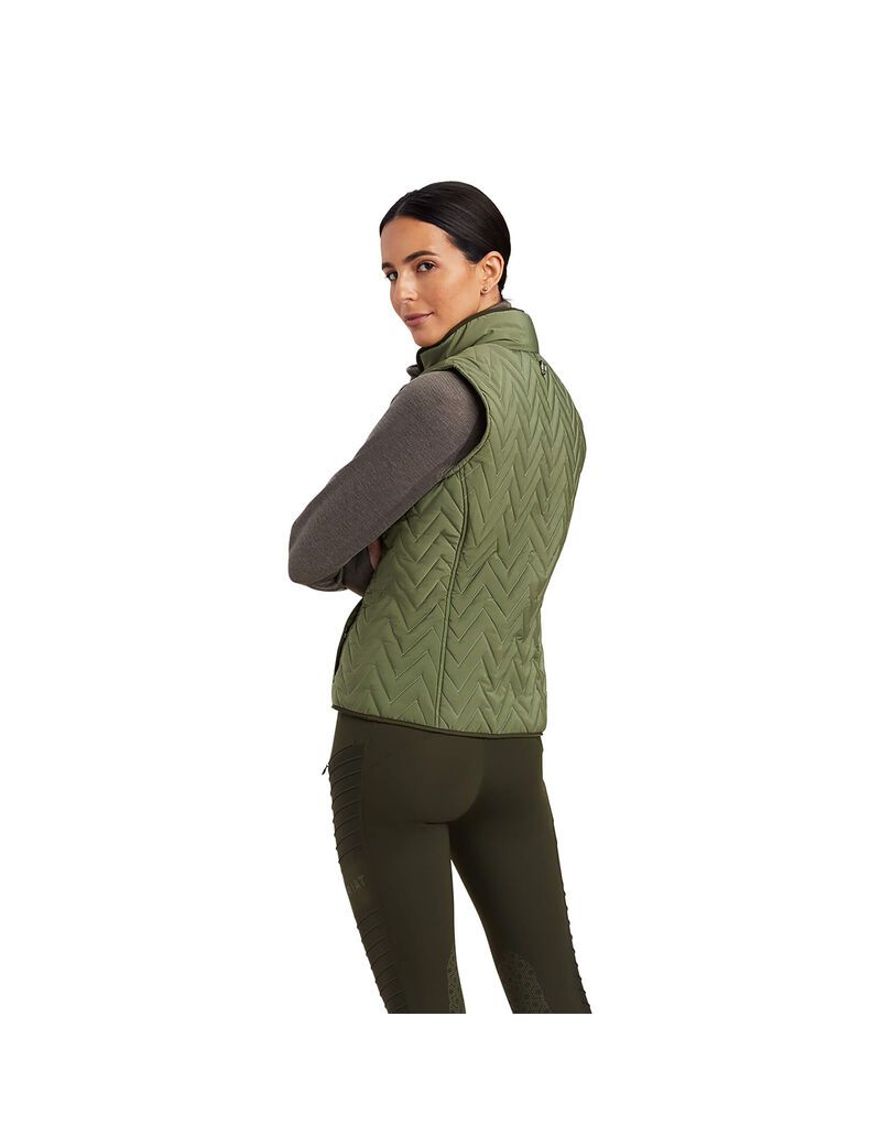 Ariat Ashley Insulated Vest Four Leaf Clover | BLQWIO-091