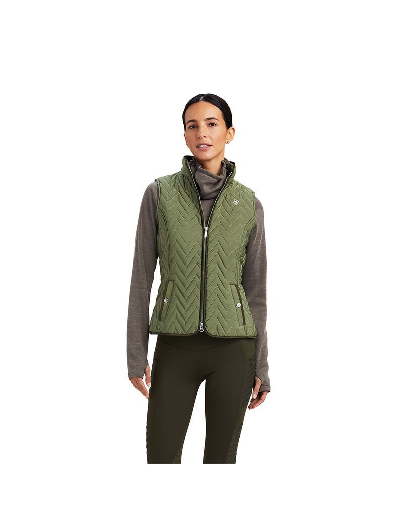 Ariat Ashley Insulated Vest Four Leaf Clover | BLQWIO-091